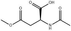 (2S)-2-乙酰氨基-4-甲氧基-4-氧代丁酸 结构式