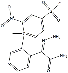 4-[2-(aminocarbonyl)carbohydrazonoyl]phenyl 3-nitro-4-methylbenzenesulfonate 结构式