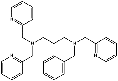 N-(PHENYLMETHYL)-N,N',N'-TRIS(2-PYRIDINYLMETHYL)-1,3-PROPANEDIAMINE 结构式