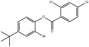 2-bromo-4-(tert-butyl)phenyl 2,4-dichlorobenzoate 结构式