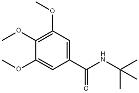 N-(tert-butyl)-3,4,5-trimethoxybenzamide 结构式