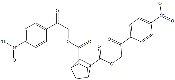 bis(2-{4-nitrophenyl}-2-oxoethyl) bicyclo[2.2.1]heptane-2,3-dicarboxylate 结构式