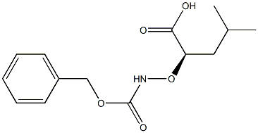 (R)-2-((((苄氧基)羰基)氨基)氧基)-4-甲基戊酸 结构式