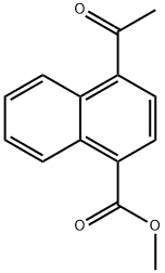 METHYL 4-ACETYL-1-NAPHTHALENECARBOXYLATE 结构式