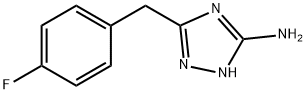 5-(4-氟苄基)-1H-1,2,4-三唑-3-胺 结构式