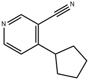 4-Cyclopentylnicotinonitrile 结构式