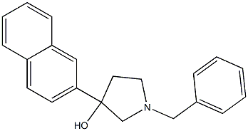 1-benzyl-3-(2-naphthyl)-3-pyrrolidinol 结构式
