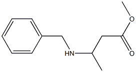methyl 3-(benzylamino)butanoate 结构式