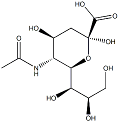 二水合N-乙酰神经氨酸 结构式