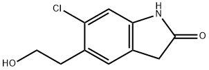 6-chloro-5-(2-hydroxyethyl)indolin-2-one 结构式