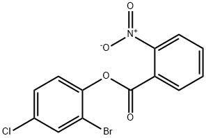 2-bromo-4-chlorophenyl 2-nitrobenzoate 结构式