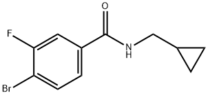 4-Bromo-N-cyclopropylmethyl-3-fluorobenzamide 结构式