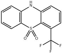 10H-PHENOTHIAZINE, 4-(TRIFLUOROMETHYL)-, 5,5-DIOXIDE 结构式