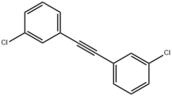 1,2-双(3-氯苯基)乙炔 结构式