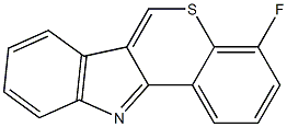 4-Fluoro[1]benzothiopyrano[4,3-b]indole 结构式