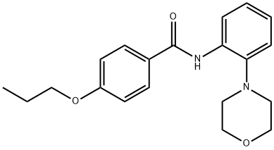 N-(2-morpholin-4-ylphenyl)-4-propoxybenzamide 结构式