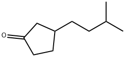 3-(3-甲基丁基)环戊烷-1-酮 结构式