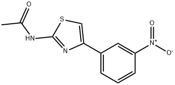 N-[4-(3-硝基苯基)-2-噻唑基]乙酰胺 结构式