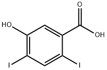 5-hydroxy-2,4-diiodobenzoic acid 结构式