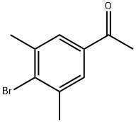 1-(4-溴-3,5-二甲基苯基)乙酮 结构式