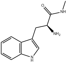 (2S)-2-氨基-3-(1H-吲哚-3-基)-N-甲基丙酰胺 结构式