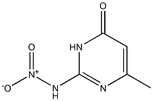6-methyl-2-(nitroamino)-3,4-dihydropyrimidin-4-one 结构式