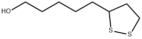5-(1,2-dithiolan-3-yl)pentanol 结构式