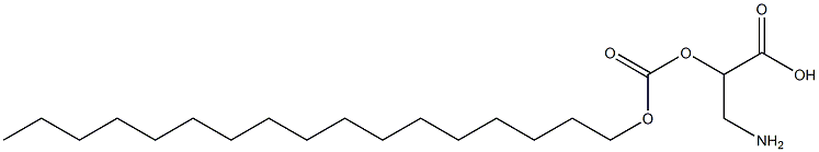 氨基乙醇甲酸酯基十七烷基碳酸盐 结构式
