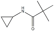 N-CYCLOPROPYL-2,2-DIMETHYL-PROPANAMIDE 结构式