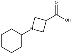 1-环己基并吖丁啶-3-羧酸 结构式