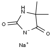 5,5-DIMETHYL-IMIDAZOLIDINE-2,4-DIONE, SODIUM SALT 结构式