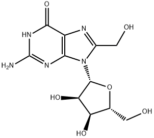 8-Hydroxymethyl guanosine 结构式