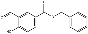 3-formyl-4-hydroxybenzoic acid benzyl ester 结构式