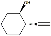 trans-2-ethynylcyclohexan-1-ol 结构式
