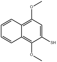1,4-dimethoxynaphthalene-2-thiol 结构式
