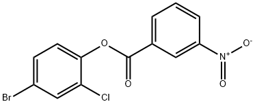 4-bromo-2-chlorophenyl 3-nitrobenzoate 结构式