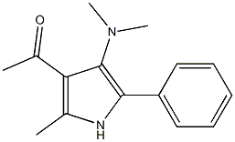 1-[4-(Dimethylamino)-2-methyl-5-phenyl-1H-pyrrol-3-yl]ethanone 结构式