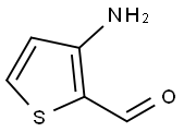 3-氨基噻吩-2-甲醛  结构式