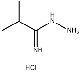 N'-氨基-2-甲基丙脒盐酸 结构式
