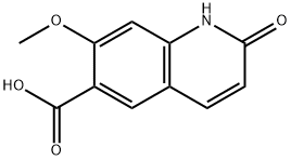 7-Methoxy-2-oxo-1,2-dihydro-quinoline-6-carboxylic acid 结构式