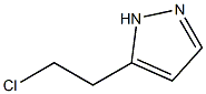 5-(2-chloroethyl)-1H-pyrazole 结构式