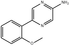 2-Amino-5-(2-methoxyphenyl)pyrazine 结构式