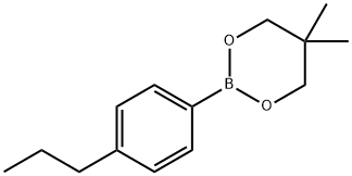 2-(4-propylphenyl)-5,5-dimethyl[1,3,2]dioxaborinane 结构式