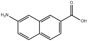 7-氨基-2-萘甲酸 结构式