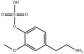 Phenol, 4-(2-aminoethyl)-2-methoxy-, 1-(hydrogen sulfate) 结构式