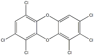 1,3,4,6,7,8-Hexachlorodibenzo-p-dioxin 结构式