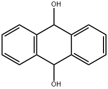 9,10-Dihydroxy-9,10-dihydroanthracene 结构式