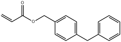 4-苄基苄基丙烯酸酯 结构式