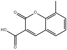 8-methyl-2-oxo-2H-chromene-3-carboxylic acid 结构式