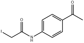 N-(4-乙酰基苯基)-2-碘乙酰胺 结构式